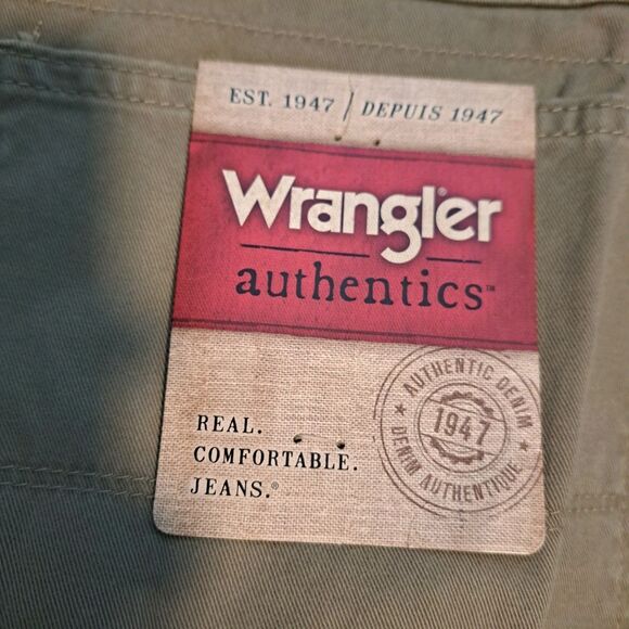 Wrangler Authentics NWT Cargo Pant Men 36x34 Relaxed Fit Tan Cotton ZM6LGBH - Picture 6 of 12